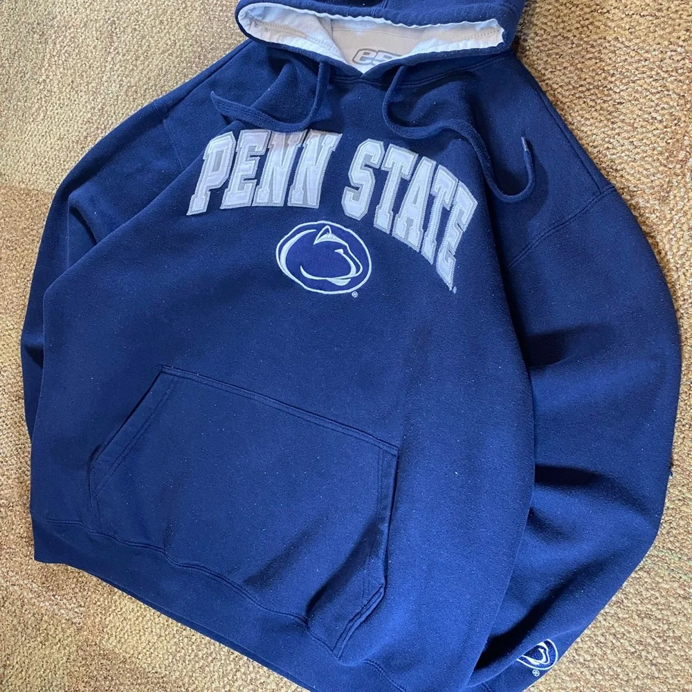 Vintage y2k Penn State hoodie with a distressed look - Picture 2 of 9